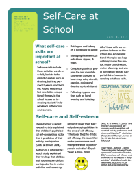 Self-Care at School What self-care skills are