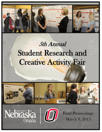 Student Research and Creative Activity Fair 5th Annual Final Proceedings