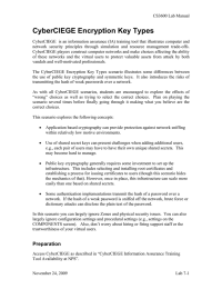 CyberCIEGE Encryption Key Types