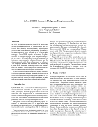 CyberCIEGE Scenario Design and Implementation Naval Postgraduate School {thompson,