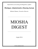 MIOSHA DIGEST Michigan Administrative Hearing System Department of Licensing and Regulatory Affairs