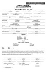 ANNUAL STATEMENT McLAREN HEALTH PLAN, INC