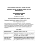 Department of Health and Human Services Administration Offender Reentry Program