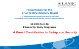Presentation for the Drug Testing Advisory Board