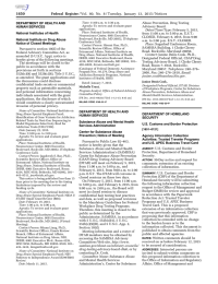 1650 Federal Register DEPARTMENT OF HEALTH AND HUMAN SERVICES