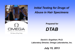 DTAB  Initial Testing for Drugs of Abuse in Hair Specimens