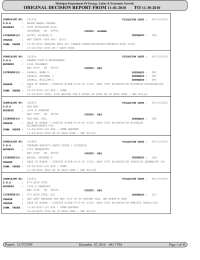 ORIGINAL DECISION REPORT FROM TO 11-01-2010 11-30-2010