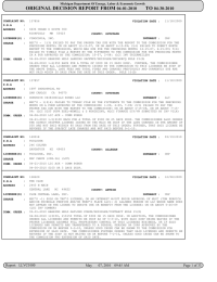 ORIGINAL DECISION REPORT FROM TO 04-01-2010 04-30-2010