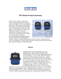 TR-5 Series Product Summary