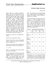 Application ApplicationNotes Contact Angle Accuracy