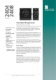 2404 2408 Controller/Programmer Specification Sheet MODELS