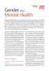 Gender  Mental Health M