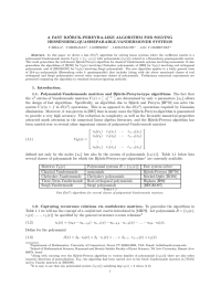 A FAST BJ &uml; ORCK-PEREYRA-LIKE ALGORITHM FOR SOLVING HESSENBERG-QUASISEPARABLE-VANDERMONDE SYSTEMS