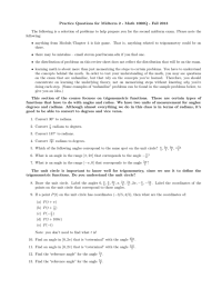 Practice Questions for Midterm 2 - Math 1060Q - Fall... The following is a selection of problems to help prepare...