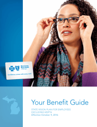 Your Benefit Guide STATE VISION PLAN FOR EMPLOYEES EXCLUDING MSPTA