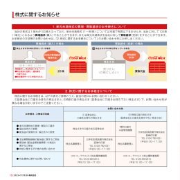 平成27年12月期 株主優待サービスのご案内 株式に関するお知らせ 平成27年