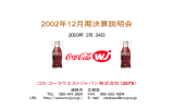 年 月期決算説明会 2002 12