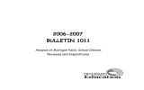 2006-2007 BULLETIN 1011  Analysis of Michigan Public School Districts
