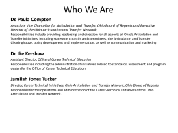 Who We Are Dr. Paula Compton