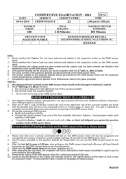 COMPETITIVE EXAMINATION - 2016 23 200