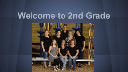 Welcome to 2nd Grade