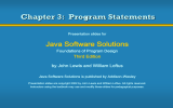 Chapter 3:  Program Statements Java Software Solutions Third Edition