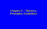 Chapter 2 – Theories, Principles, Guidelines