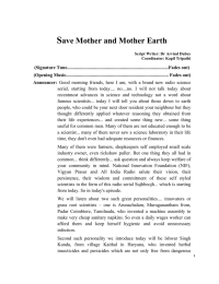 S  ave Mother and Mother Earth
