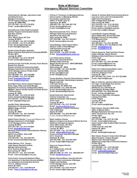 State of Michigan Interagency Migrant Services Committee