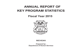 ANNUAL REPORT OF KEY PROGRAM STATISTICS Fiscal Year 201 MICHIGAN