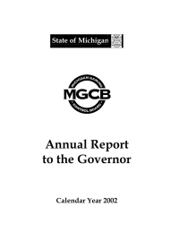 Annual Report to the Governor  State of Michigan