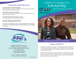 Scholarship Gear Up College Day Frequently Asked Questions