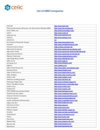 List of ABM Companies