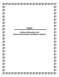 TAB R Uniform Relocation Act General Information Guideform Notices