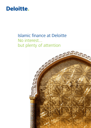 Islamic finance at Deloitte No interest... but plenty of attention