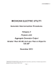 MICHIGAN ELECTRIC UTILITY Generator Interconnection Procedures December 2012 Category 2