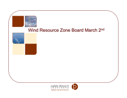 Wind Resource Zone Board March 2 nd 1