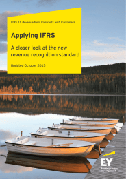 Applying IFRS A closer look at the new revenue recognition standard