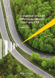 A snapshot of GAAP differences between IPSAS and IFRS April 2013