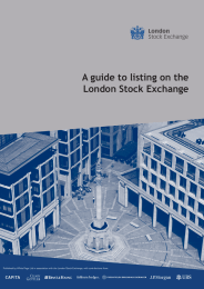 A guide to listing on the London Stock Exchange