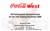 3 Q Performance Announcement for the Year Ending December 2006 October 25, 2006