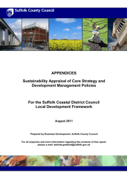 APPENDICES Sustainability Appraisal of Core Strategy and Development Management Policies