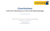 Conclusions Cefic/VCI Workshop on the LCID Methodology