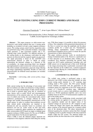 WELD TESTING USING EDDY CURRENT PROBES AND IMAGE PROCESSING Octavian Postolache