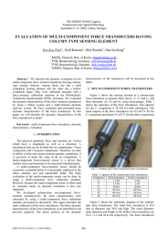 EVALUATION OF MULTI-COMPONENT FORCE TRANSDUCERS HAVING COLUMN TYPE SENSING ELEMENT Yon-Kyu Park