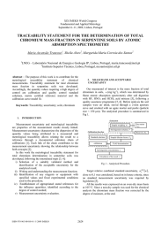 TRACEABILITY STATEMENT FOR THE DETERMINATION OF TOTAL