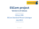 ESCom project Version 2.0 release  ESCom XML