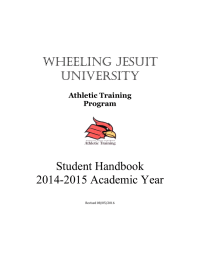 Wheeling Jesuit University  Student Handbook