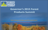 Governor’s 2015 Forest Products Summit