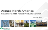 Arauco North America Governor’s 2015 Forest Products Summit October 2015
